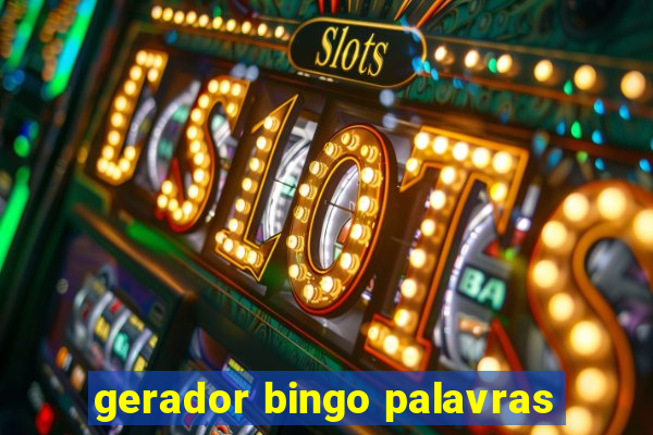 gerador bingo palavras